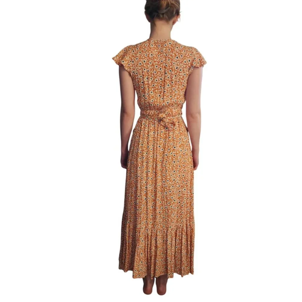 EUC Vici Front Top Wrap High/Low dress - Picture 2 of 12